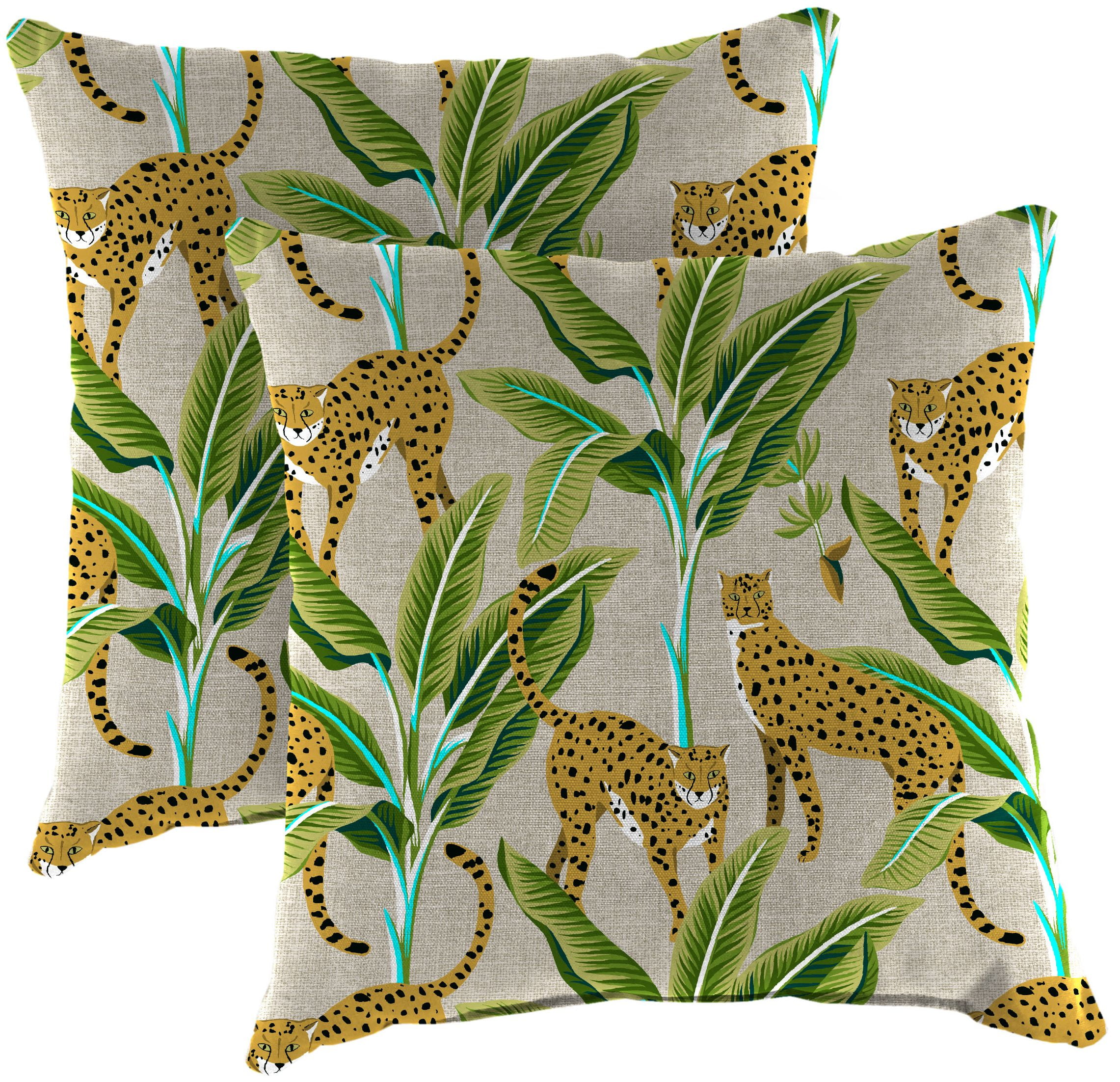 Set of 2 Outdoor 18" Square Toss Pillows