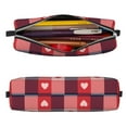 thumbnail image 2 of Honeii Heart Plaid Pattern Pencil Case, Pencil Pouch, Pencil Case Small, Pencil Pouch Aesthetic, PVC Pencil Pouch, Pencil Bag, Makeup Pouch, 2 of 7