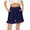 Dark Blue, variant on LEBONYARD Plus Size Shorts with Pockets,Women's Shorts in Comfortable Fabrics,,Women's Summer Casual with Pockets Drawstring Solid Ruffles Short Pants