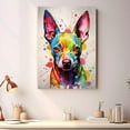 thumbnail image 2 of American Hairless Terrier Dog Cat Portrait Watercolor Painting Custom Canvas/Framed Canvas Prints - Wall Art for Home Decoration, Memorial Gift for Pet Lovers Dog Moms, home decor living room, 2 of 4