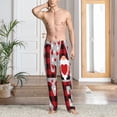 thumbnail image 6 of Lsque Buffalo Plaid Love And Gnome Print Men's Pajama Pants, Lounge Pant - Comfortable Home Wear,Elastic Waistband, Stylish Design-XX-Large, 6 of 9
