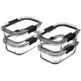 thumbnail image 6 of Brilliance Glass Food Storage Containers, 3.2 Cup, Set of 4, BPA-Free, Leak-Proof, Clear, 6 of 8
