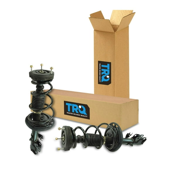 TRQ Rear Strut & Coil Spring Assembly Set Driver & Passenger Sides Fits Select 12-17 Toyota Camry