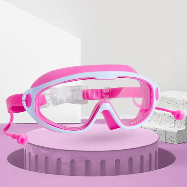 DecSea Kids 2-13 Years Anti-Fog Swimming Goggles with Earplugs - Leak-Proof for Pool & Beach