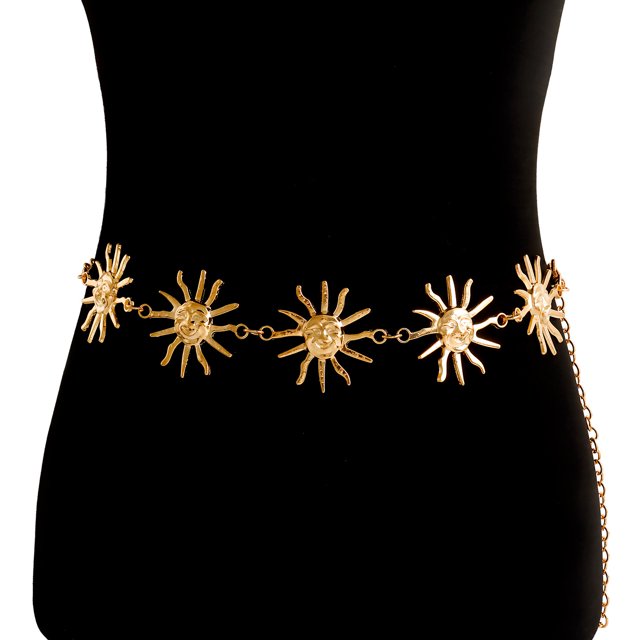 Cadena de cintura con forma de media luna para mujer, accesorios de joyería para chica sexy