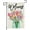 Tulips in Mason Jar, variant on Welcome Summer Spring Garden Flags for Outside, Tulips Flowers in Mason Jar Yard Decoration, Small Seasonal Outdoor Decor for Wedding Anniversary Farmhouse Holiday,12.5x18 Double Sided