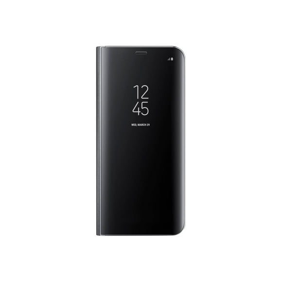 Samsung S-View Flip Cover EF-ZG955 - Flip cover for cell phone - black - for Galaxy S8+