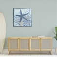 thumbnail image 2 of Vivid Blue Starfish Marine Life Animals & Insects Graphic Art Gallery Wrapped Canvas Print Wall Art, 2 of 7