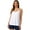 White, variant on Women's Cool Flowy Bra Cami|Built-in chest strap | with Built-in Cups | Relaxed Fit | Adjustable Spaghetti Strap