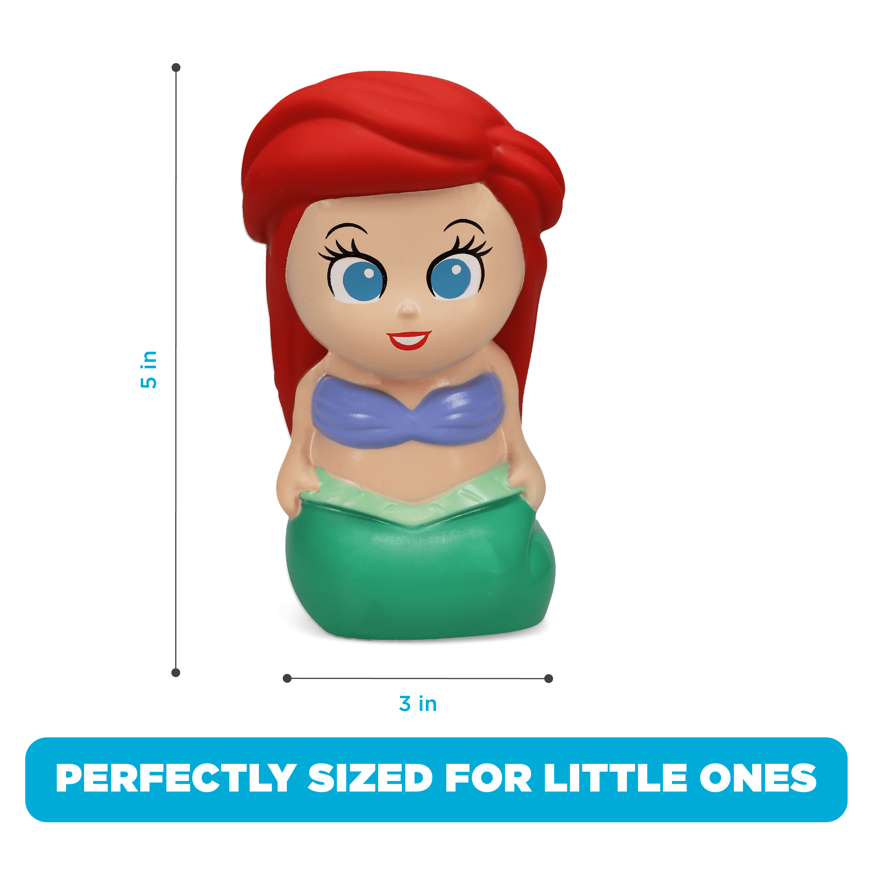 Disney Princess Bath Squirter Set with Organizer Bucket - 5 Piece