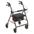 thumbnail image 1 of Rolling Walker Drive Medical plegable con parte trasera extraíble, color rojo, 1 of 1