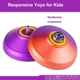 Magicyoyo V8 Purple Orange Responsive Metal Yoyo for Kids Beginners + 6
