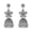 Flower White, variant on Dynamic Women Earrings: Rhinestone Flowers, Tassels Bells; Various Occasions Wear