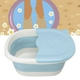thumbnail image 3 of Lavabo Plegable, De Pies Bañera De Remojo De Pies Plegable Bañera De De Pies Plegable De Pared Extra Alta Para Niños De Pies Bañera De Plástico, 3 of 7