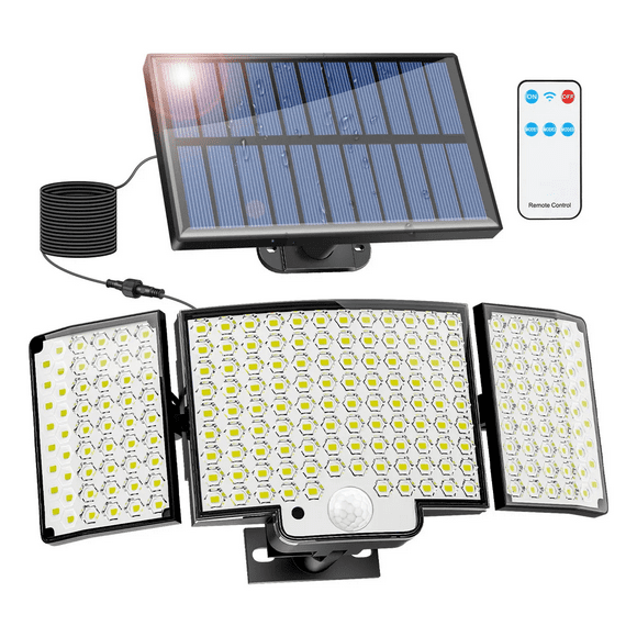Lamparas Solares Luz Solar Jardin Exterior Y Interior Malubero,Negro