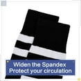 thumbnail image 4 of Koudindg  Extra Long Cotton Stripe Thigh High Socks Over the Knee High Plus Size Stockings…, 4 of 10