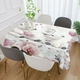 thumbnail image 5 of BZSMCE Square Tablecloth Baby Polar Bears Heart Pattern Tableclothes, 5 of 9