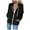Black, variant on jsaierl Women's Fashion Full Zipper Hoodies, Solid Loose Fit Comfy Long Sleeve Lightweight Pocket Jacket Coat for Ladies