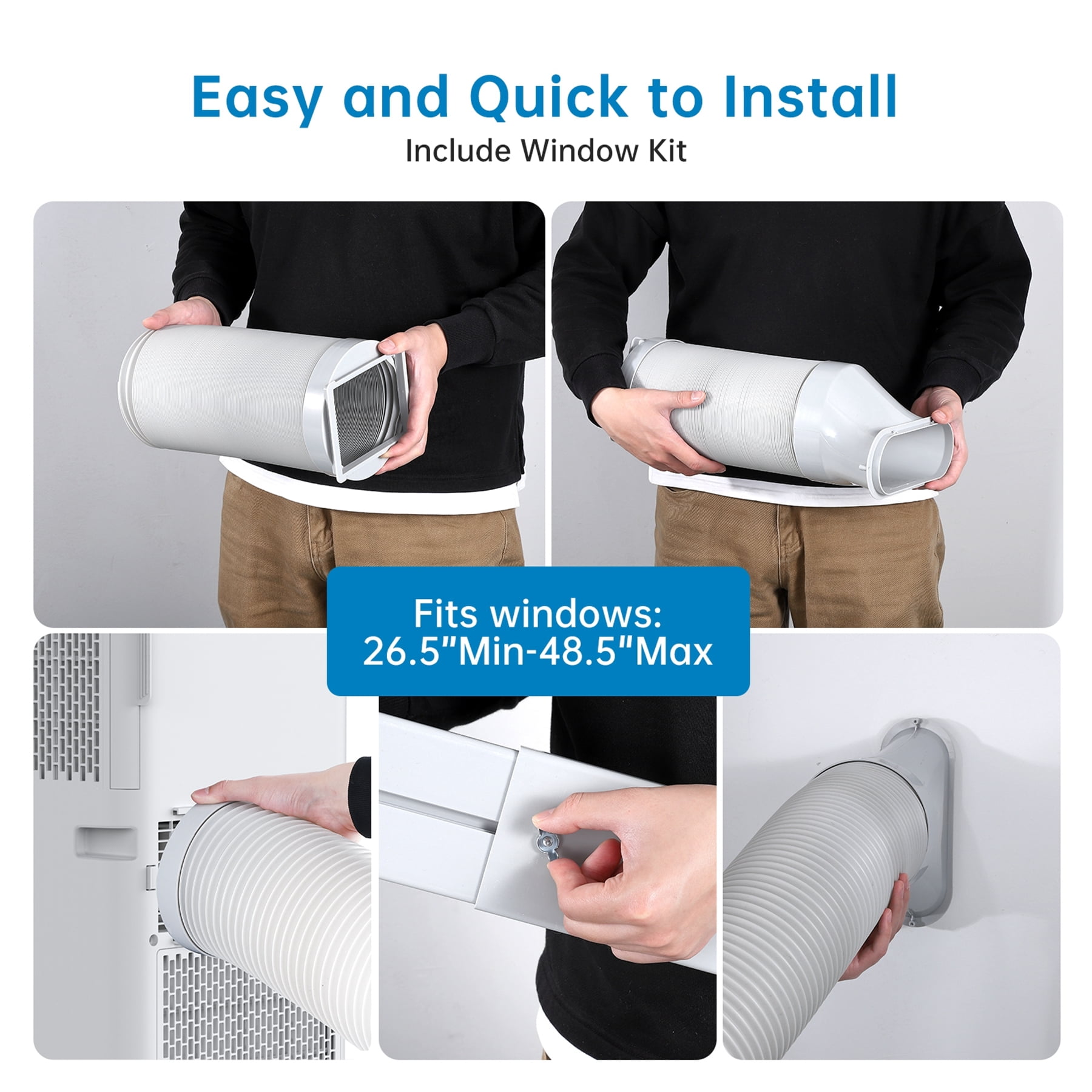 Aoile Portable AC Unit 8000BTU ASHRAE 3-In-1 Portable Air Conditioner Cools Rooms up to 350 Sq.Ft