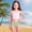 Light Green, variant on Girls Cute Bow Print Solid Triangle Swim Bottom Toddler Kids Pool Beach Bikini Panty Orange Size 5-6 Years