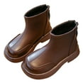 thumbnail image 2 of KANG Stylish Girls Ankle Boots Soft Sole Leather Casual Booties For Toddler And Comfortable Everyday Footwear, 2 of 9