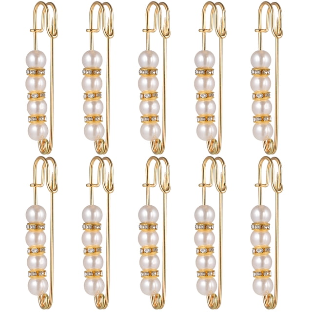ColoMX 10pcs Aleación Broches Ropa Mujer Broche Abrigo Decoración Suéter Cardigan Clips