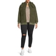 thumbnail image 2 of Terra & Sky Women's Plus Size Full-Zip Faux Sherpa Jacket, 2 of 5