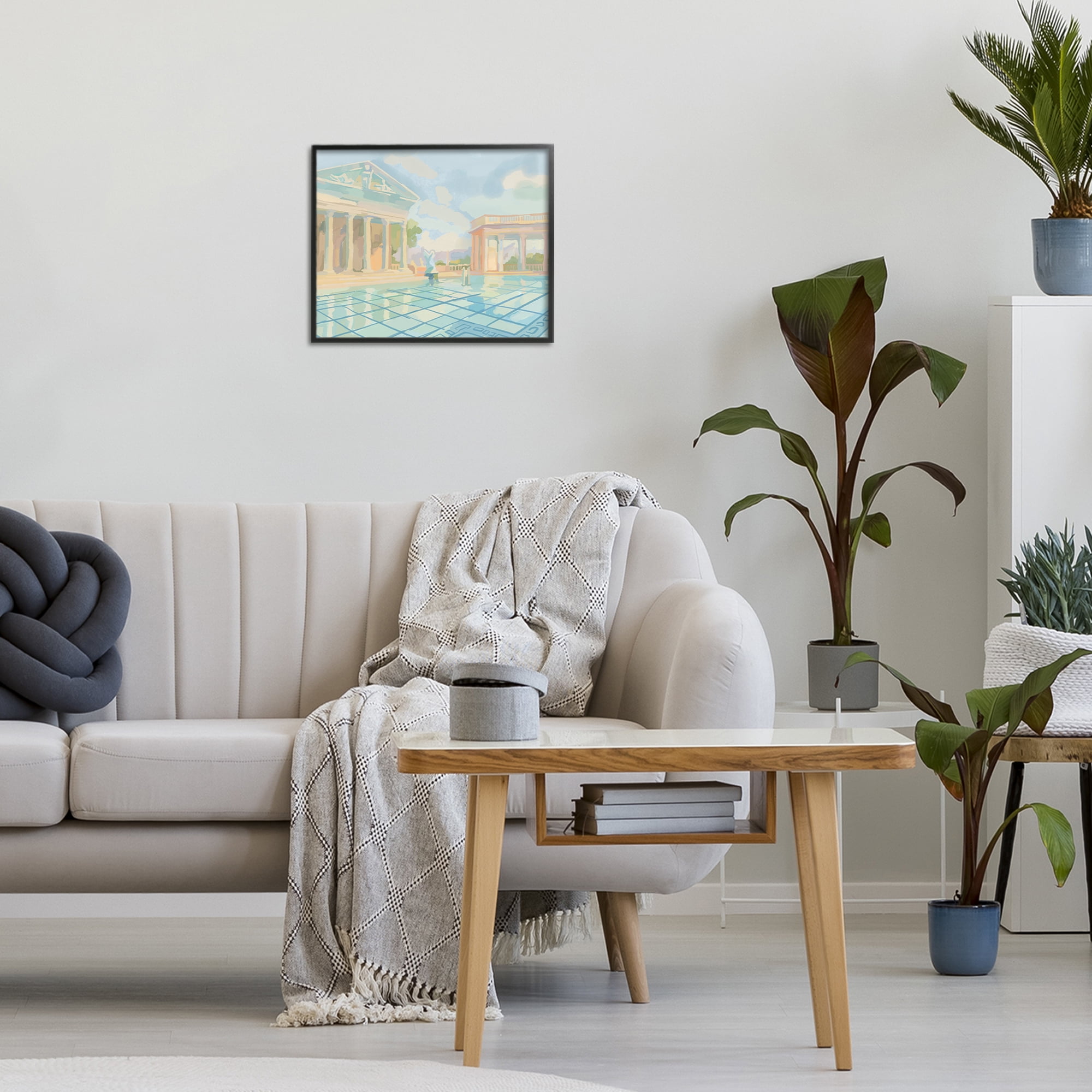 Stupell Industries Sam Simeon Architecture Black Framed Giclee Art, design by Amelia Noyes