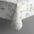 thumbnail image 5 of Pioneer Flower Floral Print Pattern Square Tablecloth,Waterproof Square Table Cover,Wipeable Spillproof Washable Table Cover for Home Kitchen Party Decor 42"X42"(107x107cm), 5 of 6