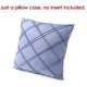 thumbnail image 3 of Funda de cojín con borde plateado, almohada de viaje para oficina en casa, funda de cojín cuadrada, 3 of 6