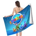 thumbnail image 4 of RoboGobo Toalla de playa de secado rápido con diseño temático, regalo para mujeres y niñas, ideal para cumpleaños, fans, amantes de la música, uso en la playa o al aire libre, 78 × 160 cm, 4 of 6