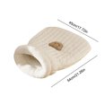 thumbnail image 4 of Bacero de dormir Gato CALENTE Túnel Funny Funnel Cat Cama de gato Cat para gatos interiores (L) Blanco, 4 of 5