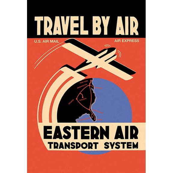 Eastern Air Transport System Museum quality giclee print canvas wrap(20" x 30")