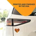 thumbnail image 4 of Magnet Me Up Tiger Print Heart Magnet Decal, 5 Inches, Heavy Duty Automotive Magnet For Car Truck SUV Or Any Other Magnetic Surface, 4 of 9