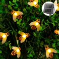 thumbnail image 2 of Jardín LED Abeja Cadena Luces Modo Dual 5m 20 Luces Color Cálido 1pc brillar Electrónica, 2 of 5