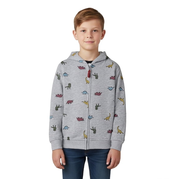 Kids Sweatshirts Long Sleeve Dinosaur Zipper Hoodie Light Jacket Kids Hoodies Boys Size 6-7 years