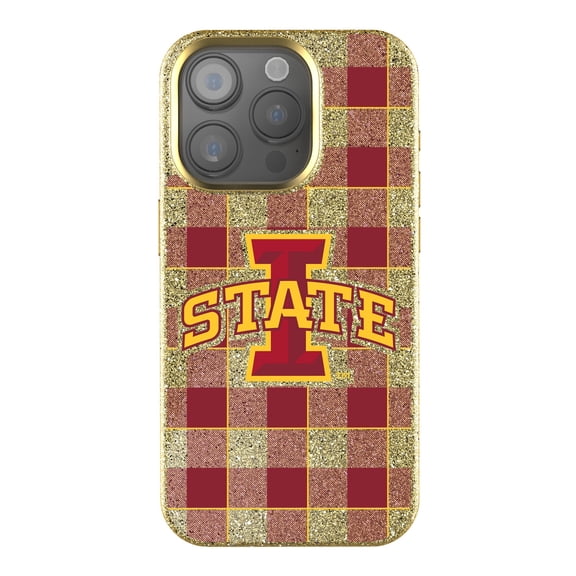 Keyscaper Iowa State Cyclones Plaid Bling iPhone Case