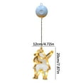 thumbnail image 3 of Tyidzon Christmas Window Lights with Suction Cup Snowman Santa Claus Bell Shaped LED Christmas Hanging Lights for Xmas Tree Fireplace Window Decorations,Warm White, 3 of 3