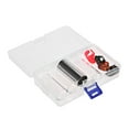thumbnail image 1 of Graflsoa Guitar Slide Accessory Kit: 3 Glass Slides (5.1cm, 6cm, 7cm) + 1 Stainless Steel Slide (6cm) + 4 Random Color Celluloid Picks, Convenient Plastic Storage Case Included, 1 of 5