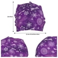 thumbnail image 2 of Gaeub Purple Snowflakes Knit Cuffed Beanie Top Level Beanie Men Women Winter Knit Caps Soft Ski Hat, 2 of 7