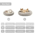 thumbnail image 5 of Sanmadrola Cat beds for Indoor Cats, 20 inches Donut Dog Beds for Small Dogs, Faux Fur Corduroy Fleece Round Calming Pet Beds, Washable Non-Slip Puppy Kitten Bed, Fits up to 15 lbs Pets, Light Gray, 5 of 8