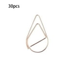 thumbnail image 3 of 30 Pieces Paper Clip Cute Water Pieces Metal Portable Drop Shape Simple Style Solid Color Office School Note Book Photo Clamp Bookmark Rose Gold, 3 of 9