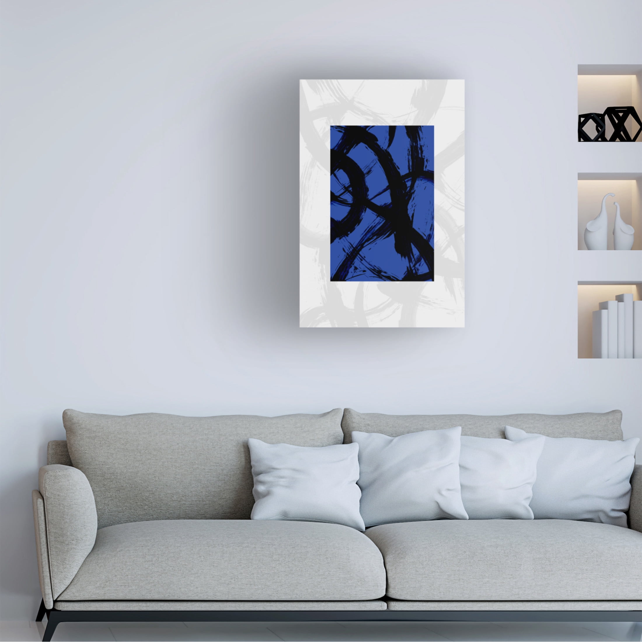 Trademark Fine Art Mareike Bohmer Abstract Brush Strokes 98Y Canvas Wall Art