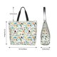 thumbnail image 5 of Fotbe Cartoon Dinosaur Bolsa Tote Estética de Lona con Estampado para Mujer - Bolsa Reutilizable de Hombro Casual para Vacaciones, Compras, Trabajo y Gimnasio, 5 of 8