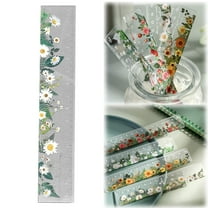 Ruler Cute Centimeter Ruler No Scale Plastic Flower Rulers Girly Metric Measuring Rulers 6 Inch Straightruler For Drafting Student