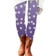 thumbnail image 2 of Christmas Leggings for Women 2025 Snowflake Plaid Graphic High Waisted Yoga Pants Legging Tights, 2 of 6