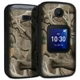 thumbnail image 1 of Case for Alcatel Go Flip 4 / TCL Flip Pro Phone, Nakedcellphone [Outdoor Camouflage] Slim Hard Shell Protector Cover with Grid Texture - Tree Leaf Real Woods Camo Design, 1 of 7