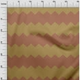 thumbnail image 2 of oneOone Cotton Flex Light Brown Fabric Chevron Geometric Quilting Supplies Print Sewing Fabric By The Yard 40 Inch Wide, 2 of 4