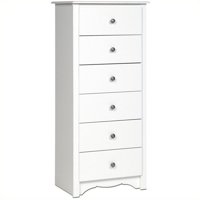 Bowery Hill 6 Drawer Chest in White