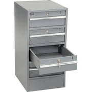 Global Industrial 4 Drawer Workbench Pedestal W/Built-In Base